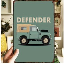 Land Rover Defender Metal Sign