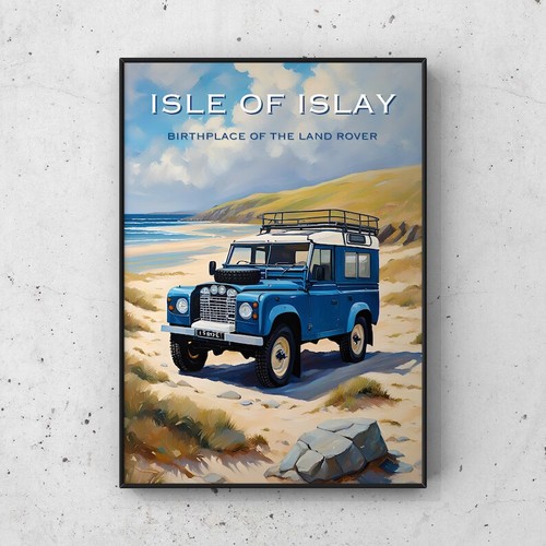 Land rover defender poster - land,