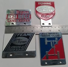 4X VINTAGE LAND ROVER badge