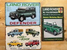 3 x RETRO METAL SIGNS  A4 30cm