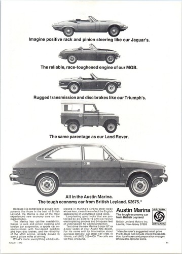 1973 austin marina hatchback - austin,