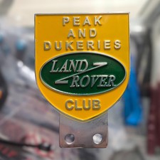 VINTAGE LAND ROVER CAR badge
