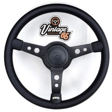 Steering Wheel Black 15" 48
