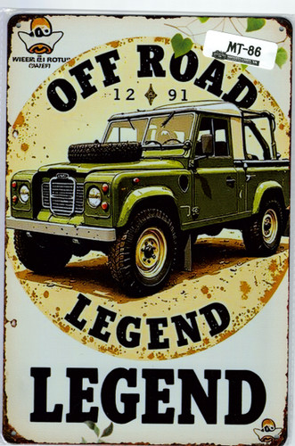 Vintage style metal tin sign - metal,