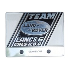 VINTAGE LAND ROVER CAR badge