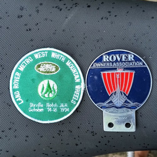 Vintage land rover badge - vintage,